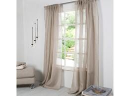 Linen Curtains - Curtains-Linen Panels -Sheer Curtains A Pair With Rod Pocket Width 67''(170xcust.length - thumbnail 3