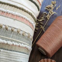 Large Square Handwoven Cushion - thumbnail 3