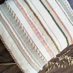 Large Square Handwoven Cushion - thumbnail 4