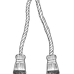 "D??copro Double Tassel Curtain & Drapery Tieback/Holdback, 4"" - 10cm, 29" - thumbnail 3