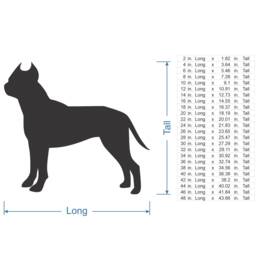 Unfinished Wooden American Staffordshire Terrier Silhouette - Pet Lover Gift - thumbnail 3