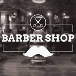 Traditional Barber Shop Vinyl Decal Window Sign, Wall Art - thumbnail 1