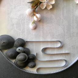 3D Cherry Blossom Quilling Japanese Sakura Floral Wall Art - thumbnail 4