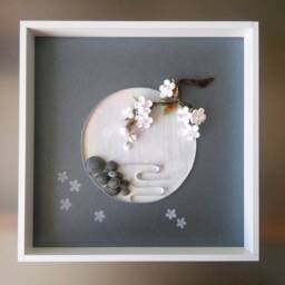 3D Cherry Blossom Quilling Japanese Sakura Floral Wall Art - thumbnail 3