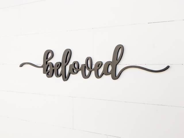 Beloved Wood Word Cutout Wall Decor - Valentine's Day Sign/Gift - image 1
