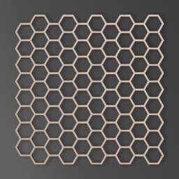 Wooden Honeycomb Wall Decor Unfinished Wood Cutout, Many Sizes - thumbnail 2