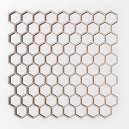 Wooden Honeycomb Wall Decor Unfinished Wood Cutout, Many Sizes - thumbnail 3