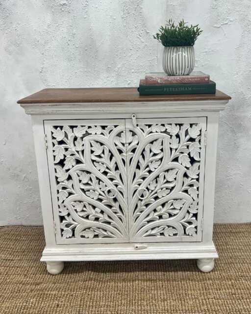 Mango Wood Two Door Sideboard - Khsd88 - image 1
