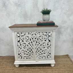 Mango Wood Two Door Sideboard - Khsd88 - thumbnail 2