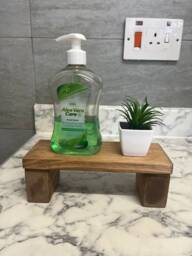 Bathroom Shelf Organiser, Wooden Display Stand For Bathroom, Freestand Shelf, Home Decor, Brush Stand - thumbnail 1