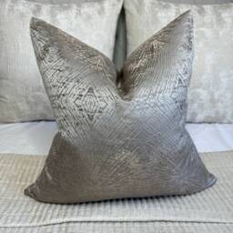 Mink Bronze Cushion Cover Prestigious Textiles Fabric Luxury Decorative Pillow Case Double Sided Handmade in UK Sofa - Bed Decor - thumbnail 1