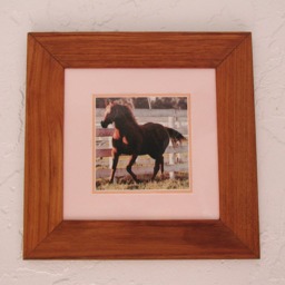 "Rustic Wood Frames, Holds 8"" X Photo, Teakwood Recycled, 11.5"" 11.5" - thumbnail 2