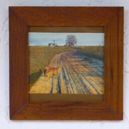 "Rustic Wood Frames, Holds 8"" X Photo, Teakwood Recycled, 11.5"" 11.5" - thumbnail 3