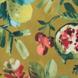 Fruta Fig Velvet Cylinder Lampshade, Extra Tall Summer Fruit Garden Velvet - thumbnail 2