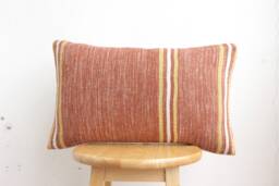 "Vintage Hmong Batik Pillow Case Embroidered Ethnic Textile, 12"" X 20" - thumbnail 1