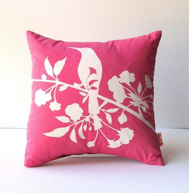Hot Pink Blooming Blossom-Mini 10.5 Inches Square Pillow - image 1
