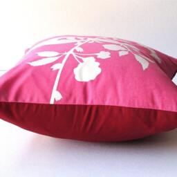 Hot Pink Blooming Blossom-Mini 10.5 Inches Square Pillow - thumbnail 4