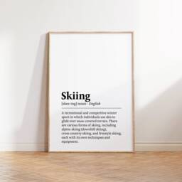 Skiing Posters Set - Of 3 Prints - Ski Gifts Watercolor St Anton, Morzine Wall Art Definition Print - thumbnail 3