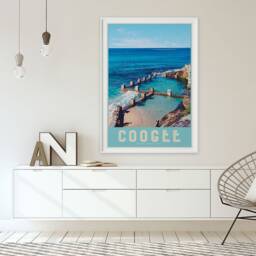Coogee Beach Sydney Retro Print, Vintage Australian Travel Poster - thumbnail 2