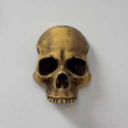 Wall Mounted Skull Decor - Gothic Art, Faux Dark Aesthetic Home Decor, Witchy Room Decoration, Halloween Hanging - thumbnail 3