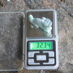 Unique Hand Carved, Light Lavender - Green Jadeite Jade - Grade A Pi-xiu Dragon Figurine - thumbnail 4