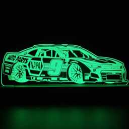 Chase Elliot #9 Chevrolet Camaro Led Lamp - Nascar Night Light With 7 Colours, Napa Nascar Cup Series Champion, Gift For Dad/Him