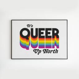 It's Queer Up North Landscape Version- Lyrics - Music A3 A4 A5 Wall Art Poster Print Gift - thumbnail 2
