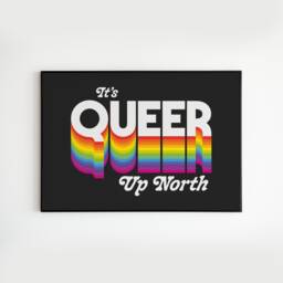 It's Queer Up North Landscape Version- Lyrics - Music A3 A4 A5 Wall Art Poster Print Gift - thumbnail 1