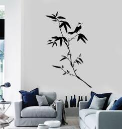 Wall Decal Tree Bamboo Bird Branch Vinyl Sticker Mural Art 1437Dz