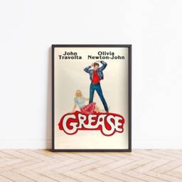 Grease Musical Print, Poster, Broadway Theatre Gift, London West End Show Wall Art Christmas Gift For Fans - thumbnail 1