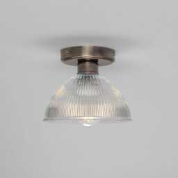 Erbil Prismatic Glass Flush Ceiling Light 7.5'' Ip20 - thumbnail 3