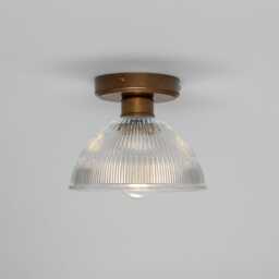 Erbil Prismatic Glass Flush Ceiling Light 7.5'' Ip20