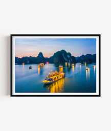 Ha Long Bay Print - Vietnam Photography Wall Art Relaxed Seaside Decor - thumbnail 1