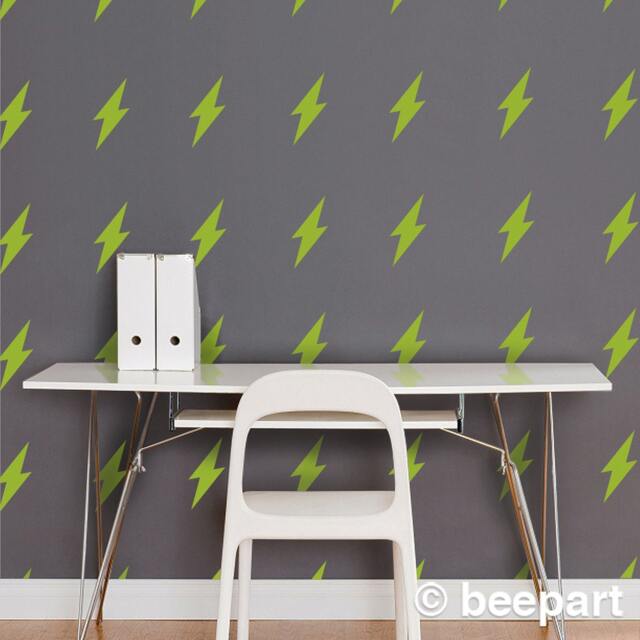 Lightning Bolt Wall Decal Set Pattern Stickers - image 1