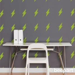 Lightning Bolt Wall Decal Set Pattern Stickers - thumbnail 1