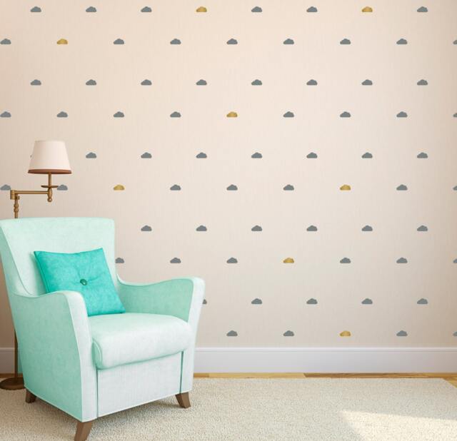 Tiny Cloud Wall Decals - Custom Vinyl Pattern Stickers - image 1
