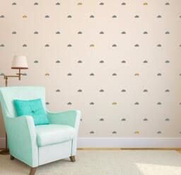 Tiny Cloud Wall Decals - Custom Vinyl Pattern Stickers - thumbnail 1