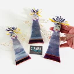 Fused Glass Christmas Angel Decoration - Fused Glass Decoration, Tree Cornish