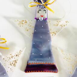 Fused Glass Christmas Angel Decoration - Fused Glass Decoration, Tree Cornish - thumbnail 3