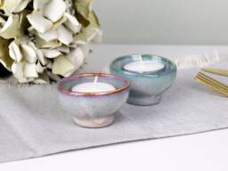 Handmade Ceramic Tealight Holder Pretty Tea Light Candle Bowl