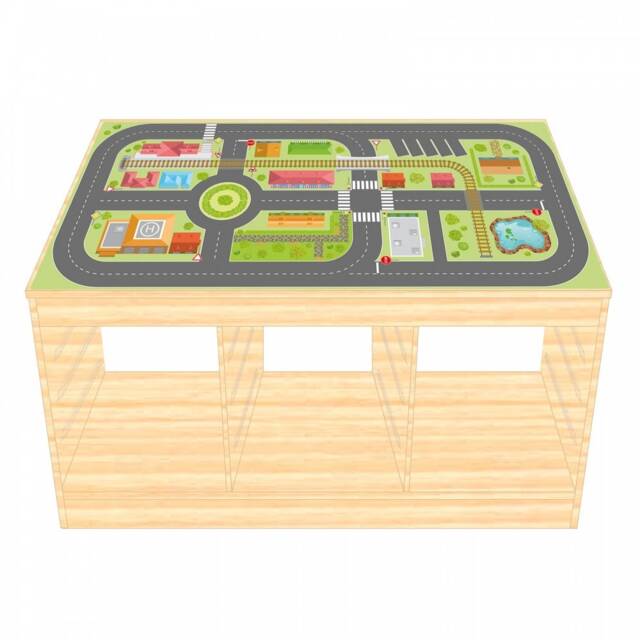 Play Foil/Furniture Foil For Ikea Trofast Holz City Life Sticker Children's Room Play Table - Furniture Not Included - image 1