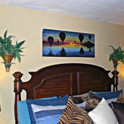 Hot Air Balloon Sunset Giclee Print Colorful Adventure Wall Art - 12x29 - thumbnail 3