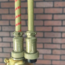 "Industrial Pendant -Brass 8"" Clear Glass Open Globe Shade With Patented ""Huila Connector" - thumbnail 4