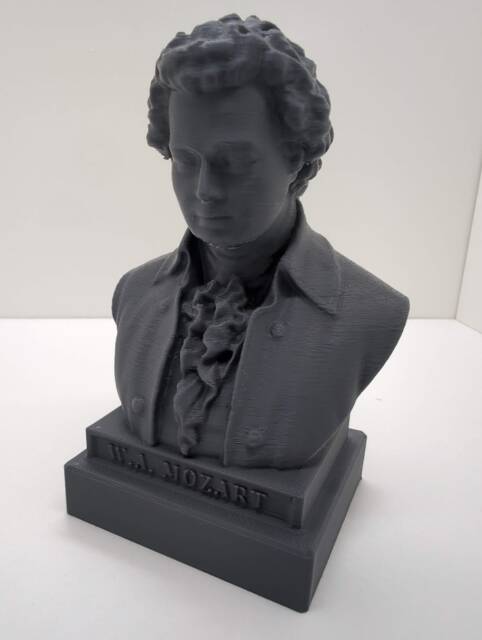 Mozart Bust - Ornament Figure Paintable Art Model Figurine Mythical Fantasy Sci-Fi Perfect Unique Geek Gift Him Her 3D - image 1