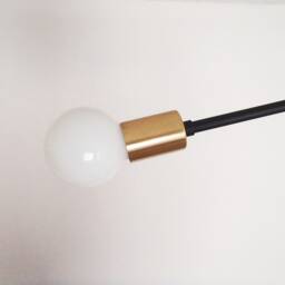 Modern Flush Mount - Brass Ceiling Light Duet Twin Arm Dining Living Room Minimalist Ul Listed - thumbnail 3