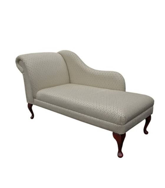 Gold Trellis Large Chaise Longue - Traditional Indoor Lounger Handmade in Britain - image 1