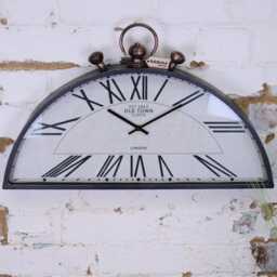 Jarika Half Round Unusual Wall Clock - thumbnail 2