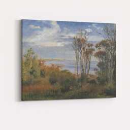 Coastal Woodland Trees & Tranquil Waters Landscape Oil Painting Canvas Wall Art Print Decor Picture Ready To Hang - thumbnail 4