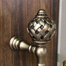 Gold Curtain Holdbacks Woven Design - Pack Of 2 - thumbnail 3