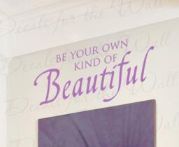 Be Your Own Kind Beautiful Inspirational Motivational Kids Wall Decal Art Vinyl Lettering Quote Sticker Decoration Saying Decor In11 - thumbnail 1